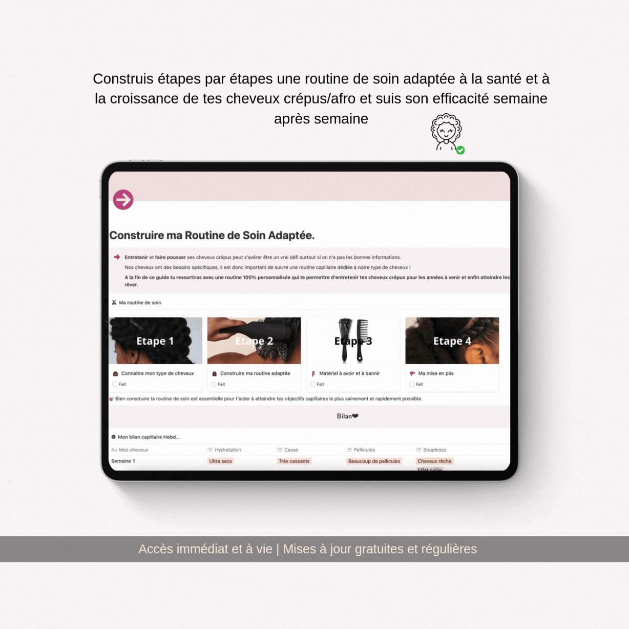 Mon Journal de Suivi Capillaire 3 mois