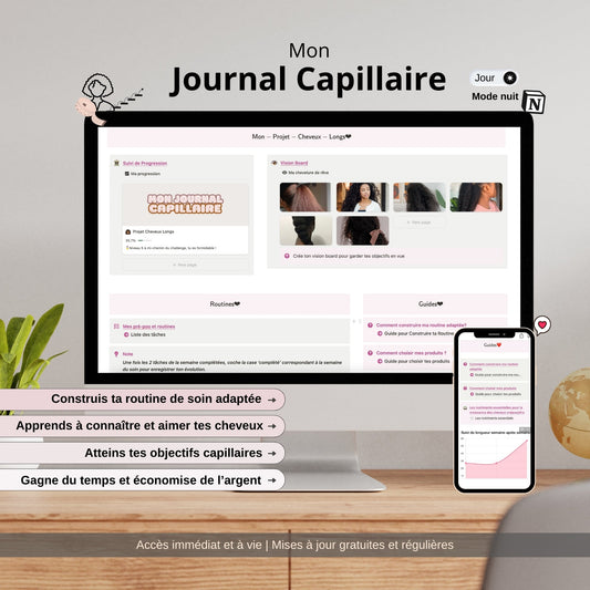Mon Journal de Suivi Capillaire 3 mois